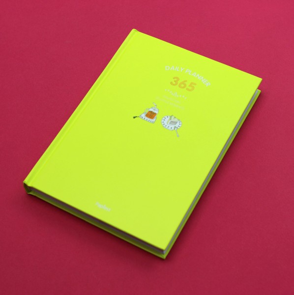 P701 ПЛАННЕР "DAYLY PLANNER 365" иллюстрированный + стикеры (зелёный)