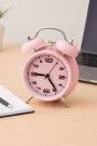 Часы-будильник "Numeral black", pink (16,7х12,5 см)