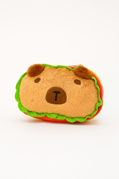 Плюшевый брелок - кошелек "Capyhamburger", mix 