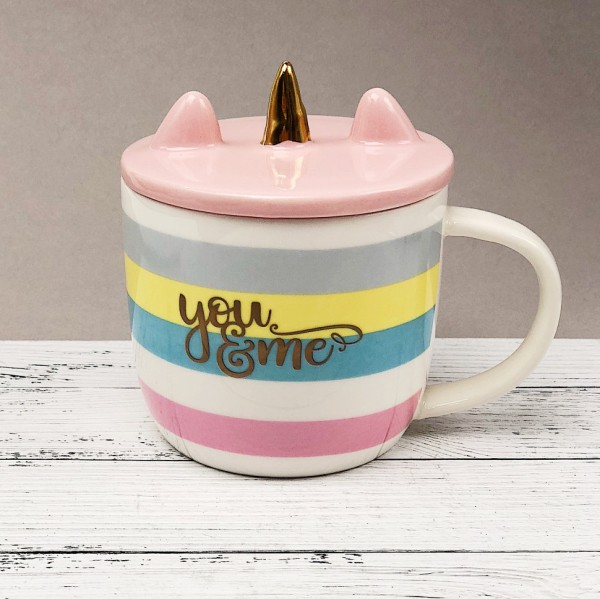 Кружка "You and me", pink (370ml) 