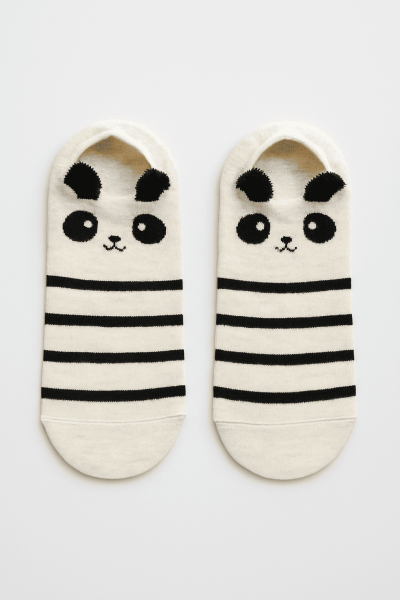 Носки iLikeGift «Panda face», brown, мужские/женские евро размер 35-41 