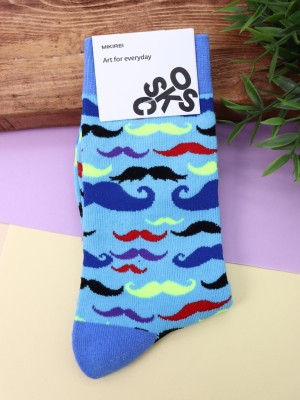 Носки «Mustache», мужские/женские евро размер 35-45