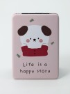 Зеркало "Life is a happy story", purple