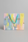 Пакет подарочный «Summer brushstrokes», green (33*26.5*10)