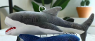 Мягкая игрушка "Bitey shark", grey, 40 см