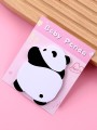 Блок стикер для записей "Chubby panda", pink
