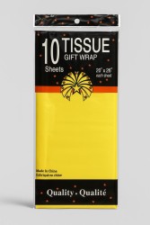 Бумага тишью "Classic", yellow, 50 х 66 см, 14 г/м2 (набор 10 шт.)