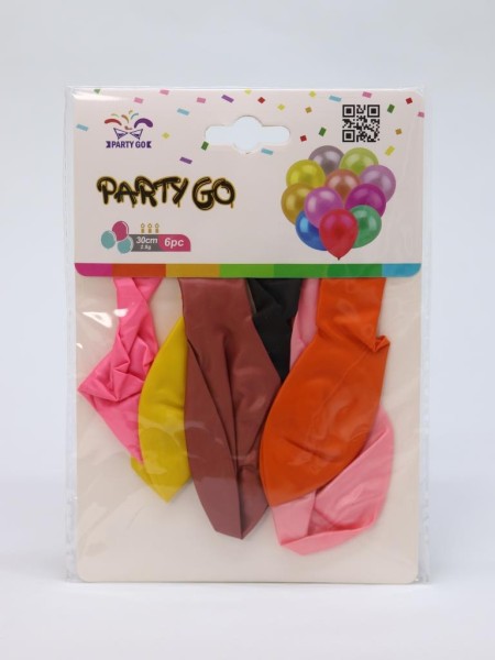 Набор воздушных шаров 6 шт. "Rainbow joy set", (30 см) 