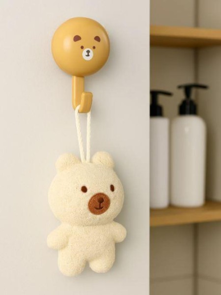 Крючок на липучке «Hello bear», brown 