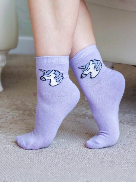 Носки женские iLikeGift "Unicorn", р. 35-40 