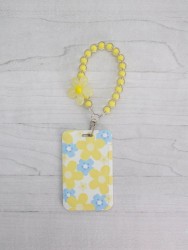 Футляр для карт с браслетом "Floral tenderness ", yellow