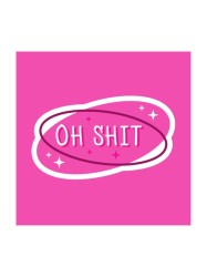 Значок ECO из дерева LOL LAB "Oh shit"