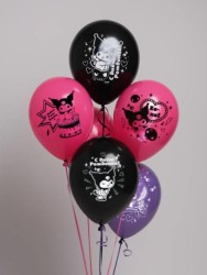 Воздушные шарики «Kuromi» 30 см, 5 шт.