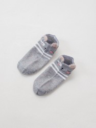 Носки iLikeGift «Hamster face», grey, мужские/женские евро размер 35-41