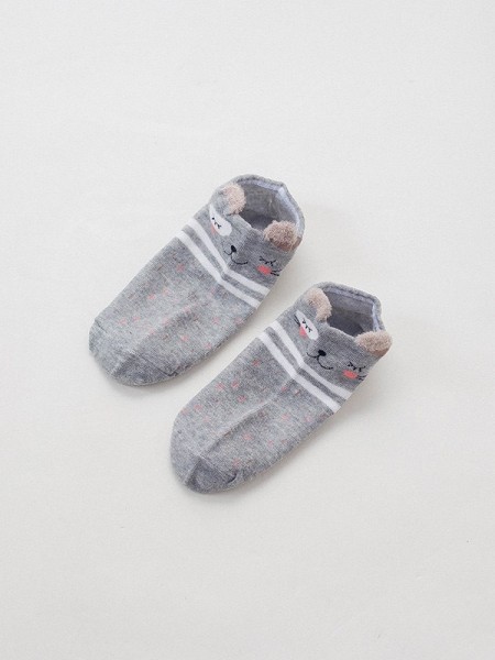 Носки iLikeGift «Hamster face», grey, мужские/женские евро размер 35-41 