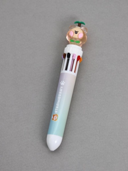 Разноцветная ручка 10 в 1 "Crystal Dudu Bear, green pen" 