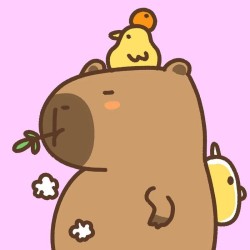 Картина по номерам  Draw Me! «Capybara and ducks», (20*20 см)