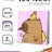 Картина по номерам на подрамнике Draw Me! «Capybara and ducks», (20*20 см)