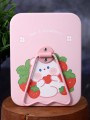Зеркало настольное "Bear strawberry", pink (16*12 см)