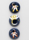 Набор значков 3 шт. iLikeGift "Spaceman"