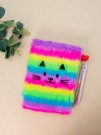 Блокнот плюшевый «Rainbow cat», rainbow, 21,5х15 см, плотность 70 гр.
