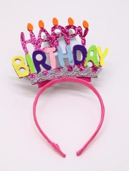 Праздничный ободок "Birthday headband", 24 см