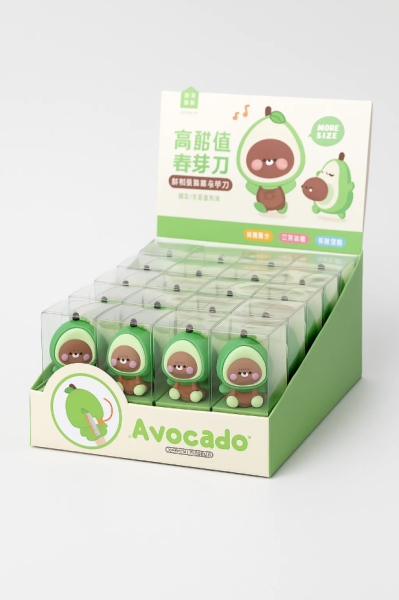 Точилка для карандашей "Bear-avocado", шоу-бокс 24 шт. 