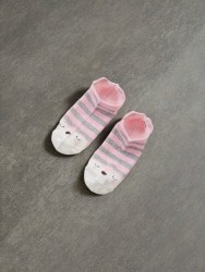 Носки iLikeGift «Bear face», pink, мужские/женские евро размер 35-41