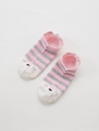Носки iLikeGift «Bear face», pink, мужские/женские евро размер 35-41