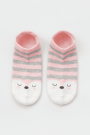 Носки iLikeGift «Bear face», pink, мужские/женские евро размер 35-41