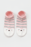 Носки iLikeGift «Bear face», pink, мужские/женские евро размер 35-41
