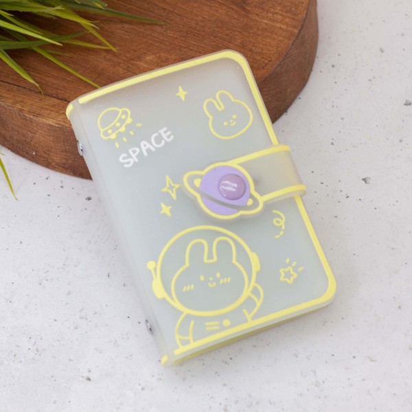 Визитница "Space hare", yellow 