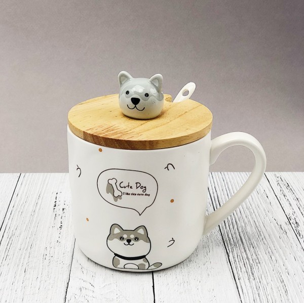 Кружка "Dog gray" (380ml) 