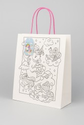 Пакет подарочный крафтовый «Coloring book», yummy (26*32*12)