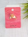Кольцо акриловое GIRLY "Tiger", brown (d=1,7 см)