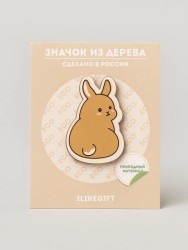 Значок ECO из дерева Little hare