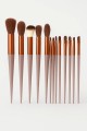 Набор кистей для макияжа "Magic 13", 13 кистей, brown