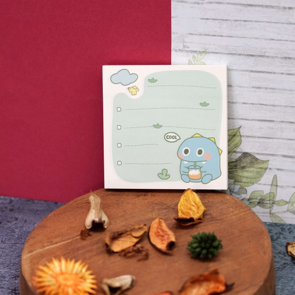 Блок для заметок «Cute dino», green 
