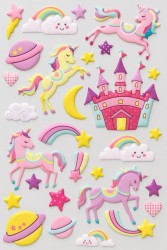 Наклейки объемные "Magic princess new" (9*22,5 см)