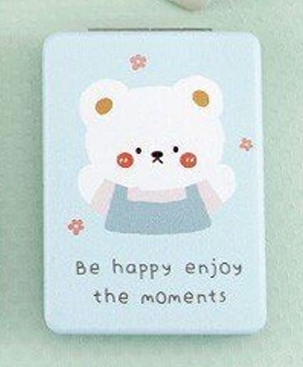 Зеркало "Be happy enjoy the moment", blue 