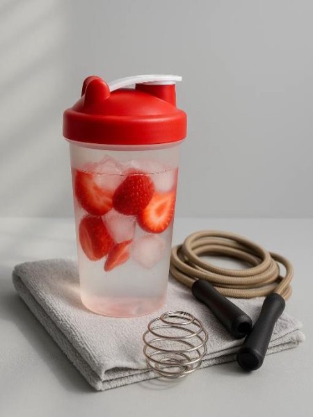 Спортивный шейкер "Classic", red (400 ml) 