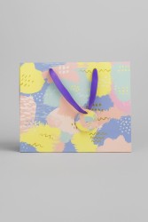 Пакет подарочный «Summer brushstrokes», purple (33*26.5*10)