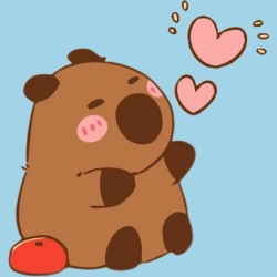 Картина по номерам  Draw Me! «Capybara in love», (20*20 см)