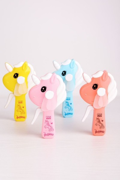 Портативный механический ручной вентилятор «Unicorn» (14,5х7,5х4 см), mix 