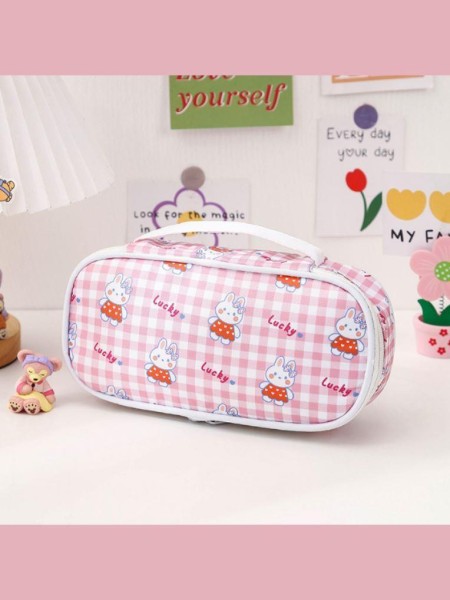 Пенал-косметичка "Funny animals", pink (20*12*6.5 см) 