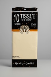 Бумага тишью "Classic", milk, 50 х 66 см, 14 г/м2 (набор 10 шт.)