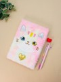 Блокнот плюшевый «Kitty heart», rainbow, 21,5х15 см, плотность 70 гр.