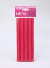 Трубочки одноразовые для напитков 25 шт. "Party go", fuchsia (197 мм)