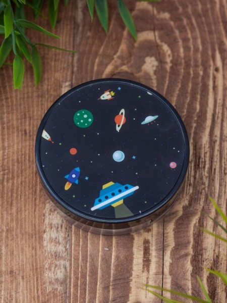 Контейнер для линз "Space ufo", black 
