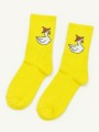 Носки «Goose in hat», жёлтый, мужские/женские р. 35-40